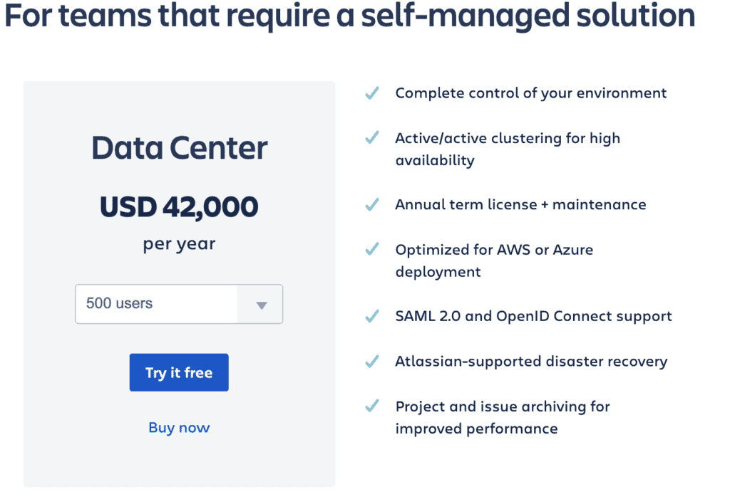 Data Center Version Price